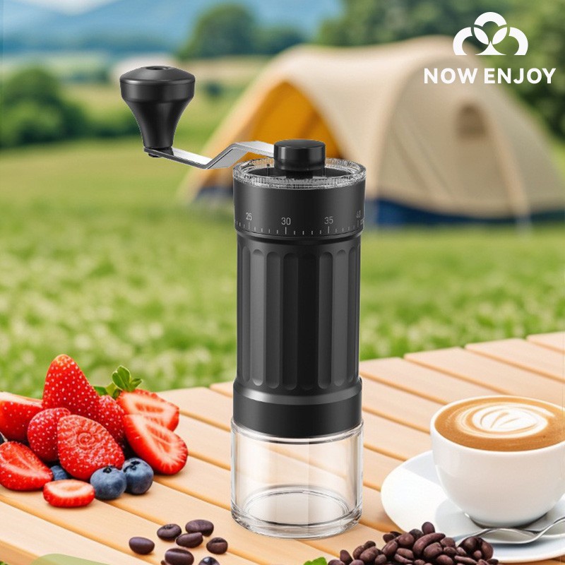 Burr Hand Grinder - NOW ENJOY Manual Coffee Grinder 40