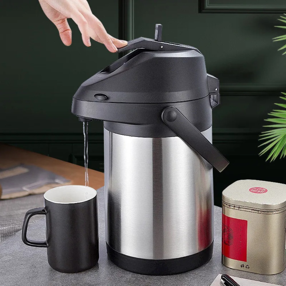 Coffee Tea Urn - Stainless Steel Airpot Dispenser, 3L Hot