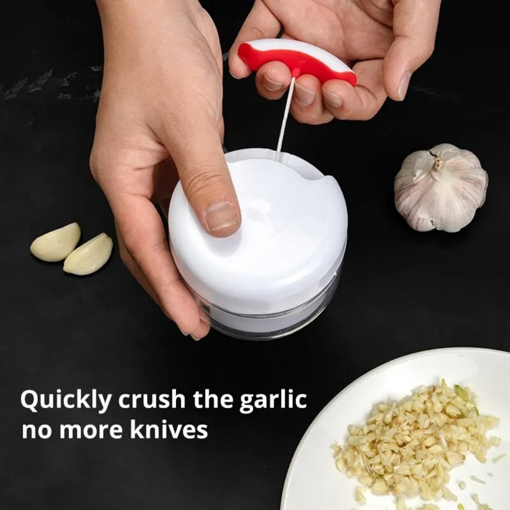 Burr Hand Grinder - Manual Garlic Masher Hand Pulled Garlic