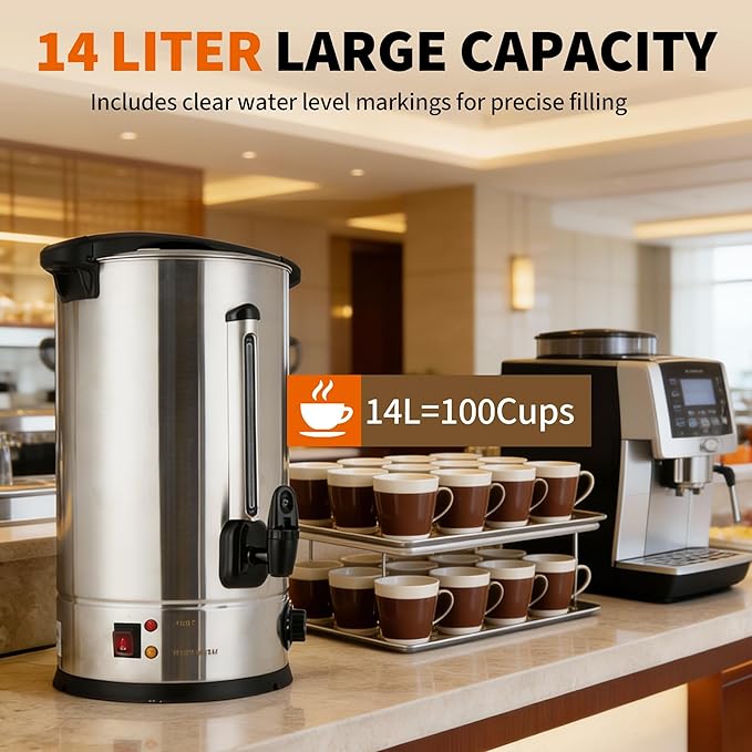 14/16 L Cups Coffee Urn, Comme - огляд і ціна Coffee Tea Urn