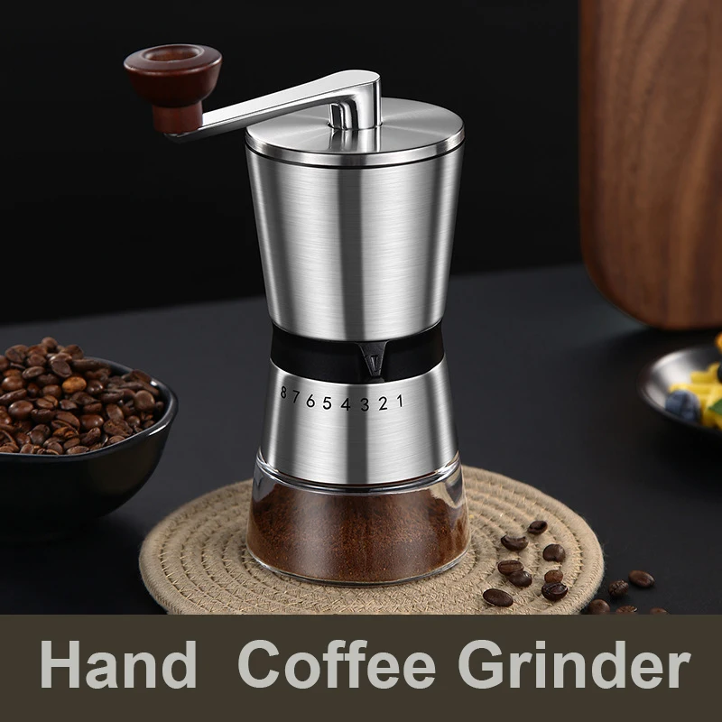 8 Adjustable Manual Coffee Gri - огляд і ціна Burr Hand Grinder