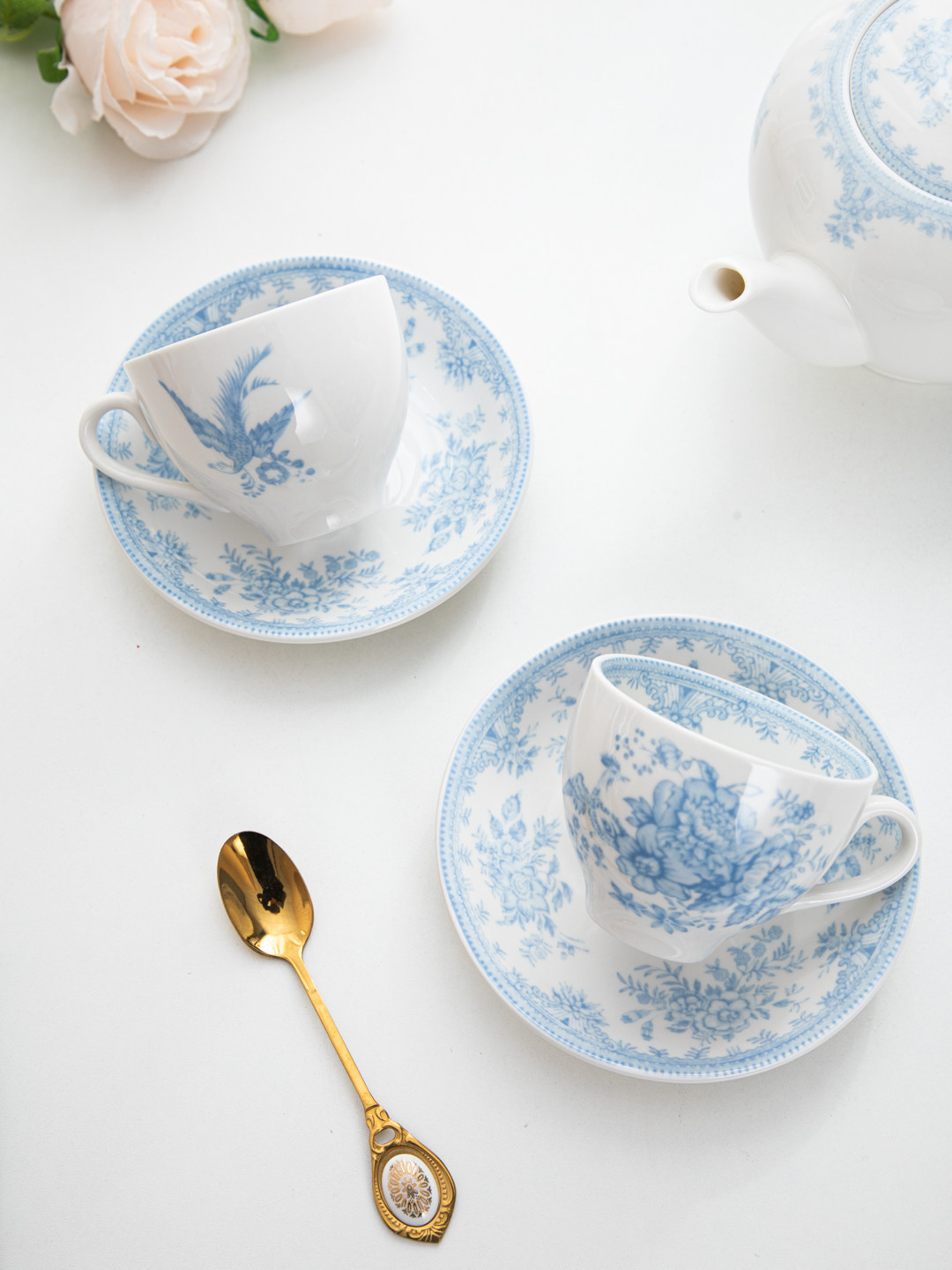 House, retro blue peony aftern - огляд і ціна Coffee Tea House