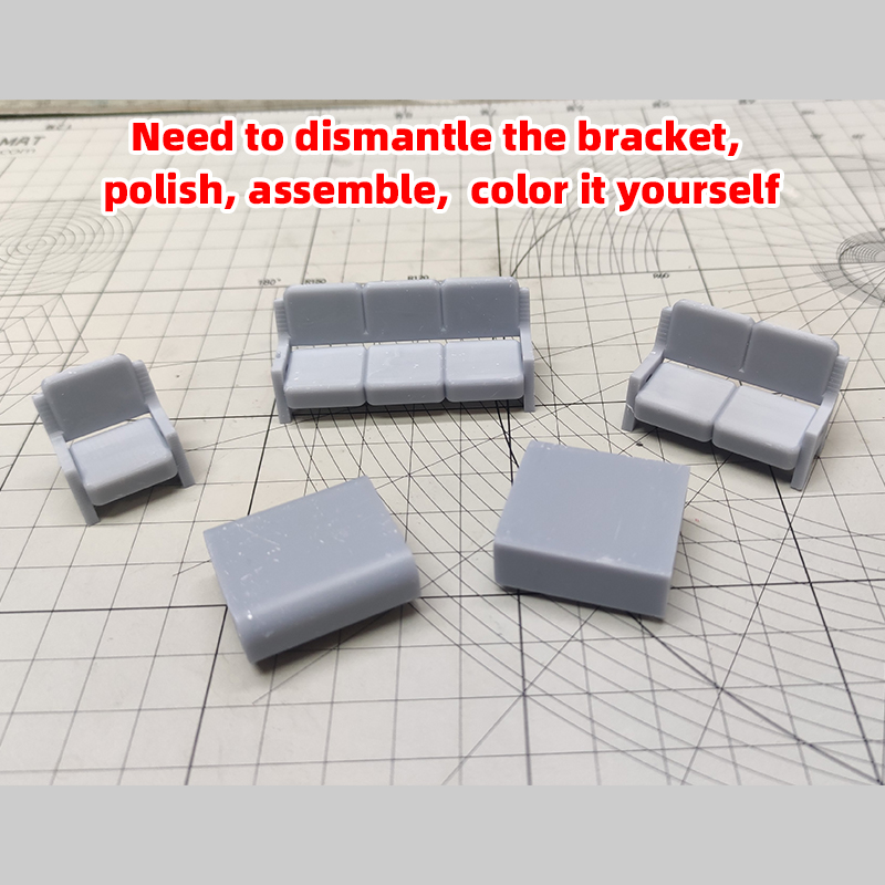 Scale Model Kit Sofa Couch Set - огляд і ціна Coffee Tea House