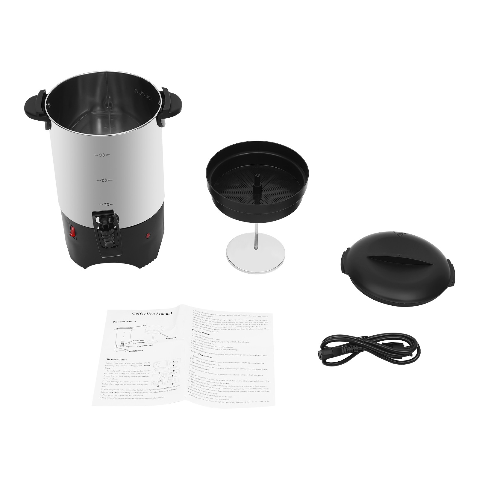 Electric Coffee Urn 30 Cup (15 - огляд і ціна Coffee Tea Urn