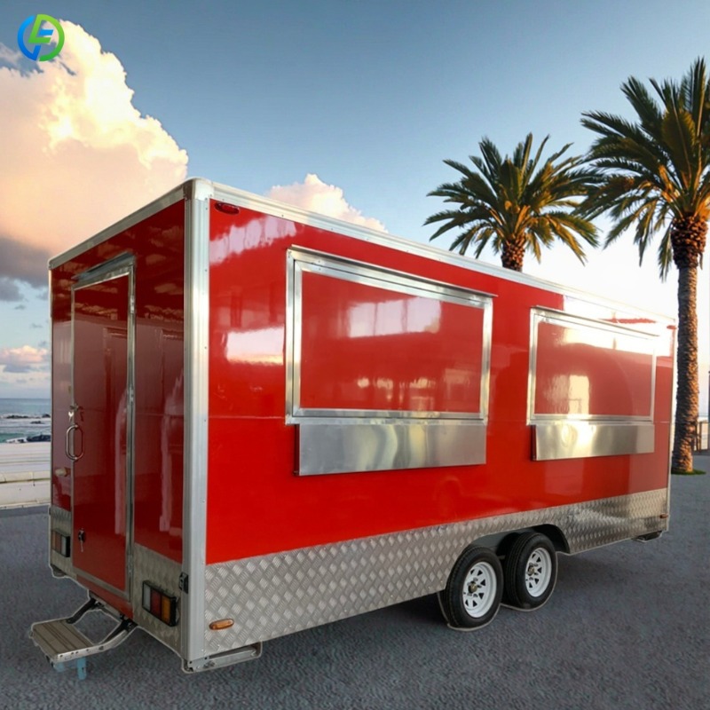 Customized Mobile Food Trailer - огляд і ціна Coffee Tea Vendor