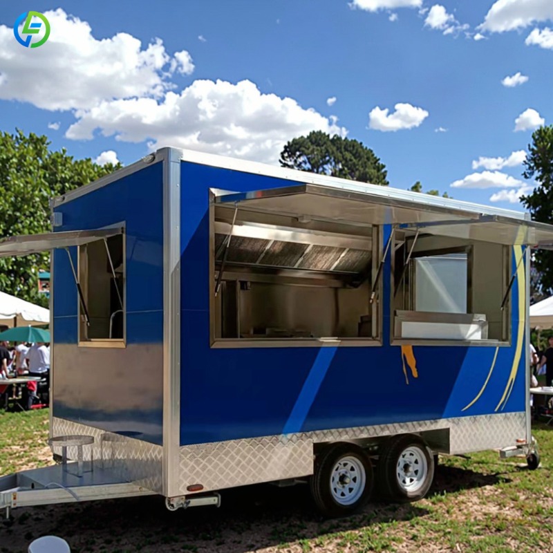 Customized Mobile Food Trailer - огляд і ціна Coffee Tea Vendor