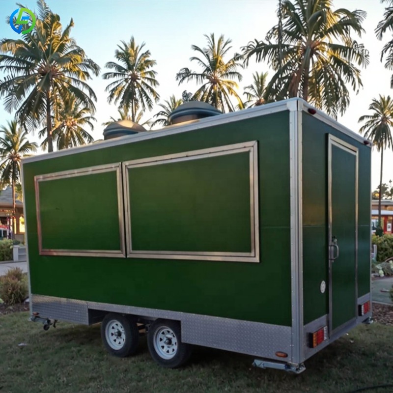 Customized Mobile Food Trailer - огляд і ціна Coffee Tea Vendor