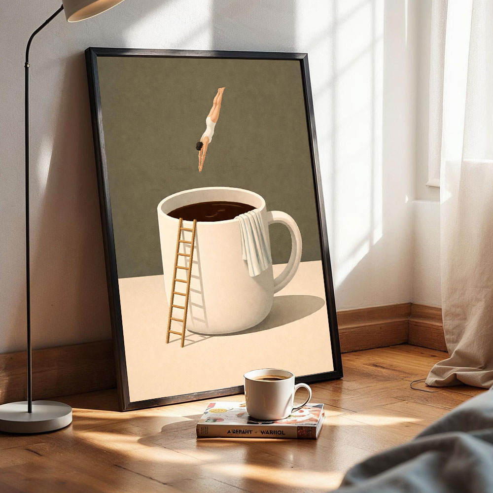 1pc frameless Coffee Adventure - огляд і ціна Coffee Tea Poster