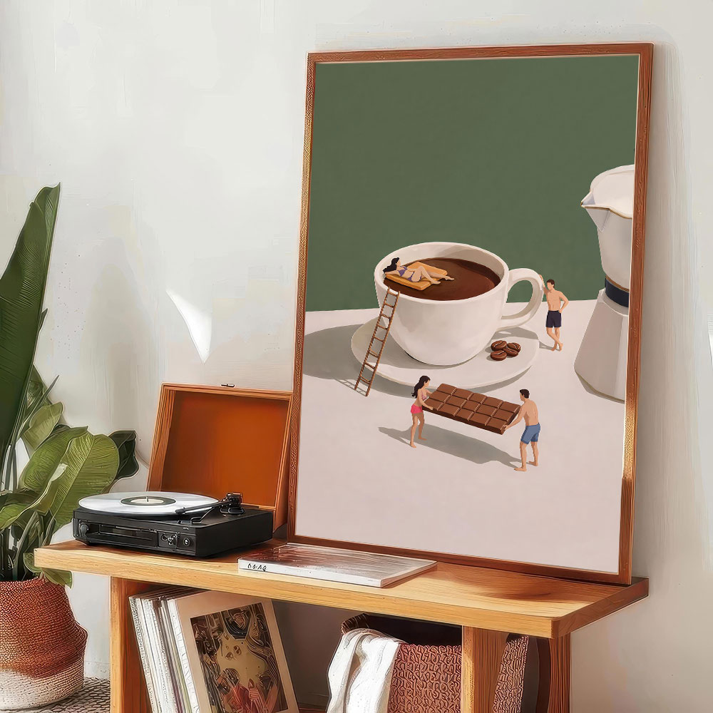1pc frameless Coffee Adventure - огляд і ціна Coffee Tea Poster