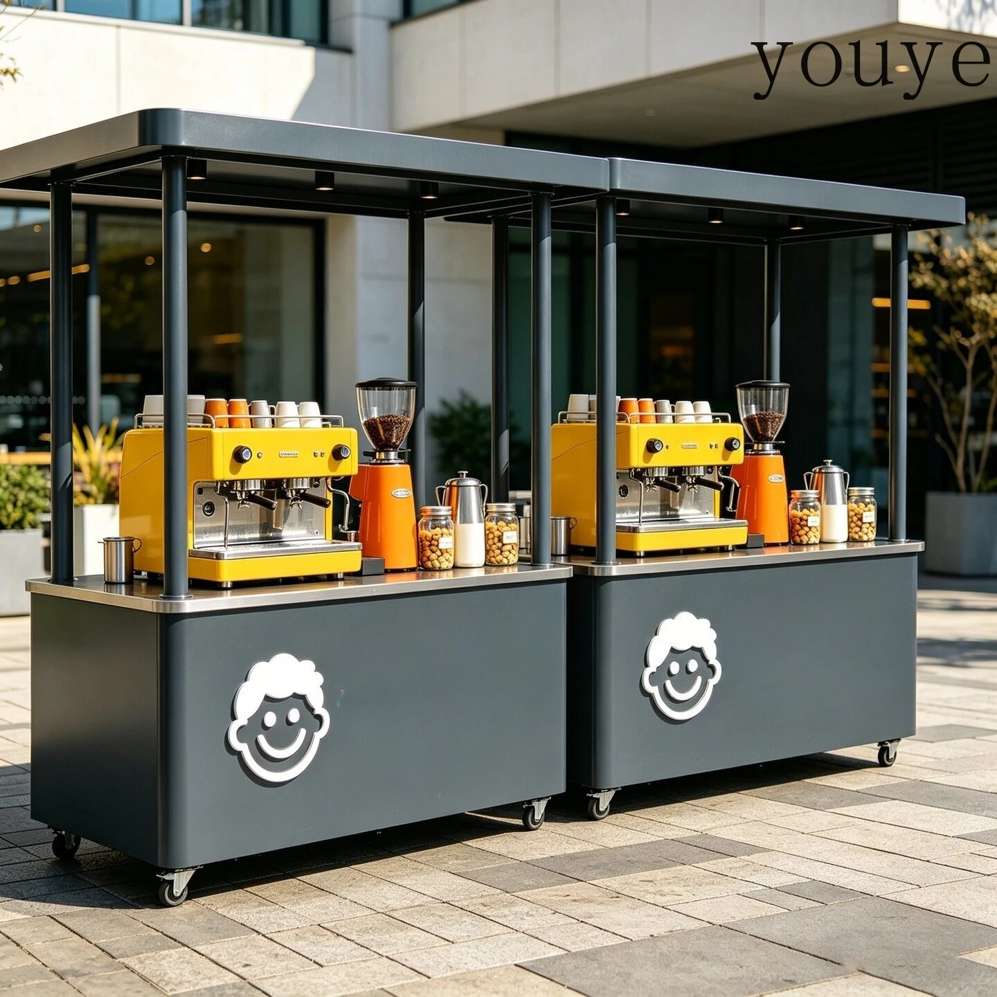 eDJ Iron wrought stalls carts  - огляд і ціна Coffee Tea Vendor