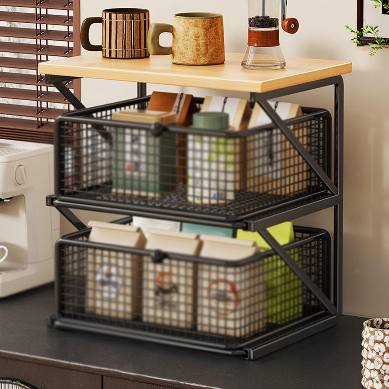 Coffee Bar Organizer Wooden Ir - огляд і ціна Coffee Tea Zone