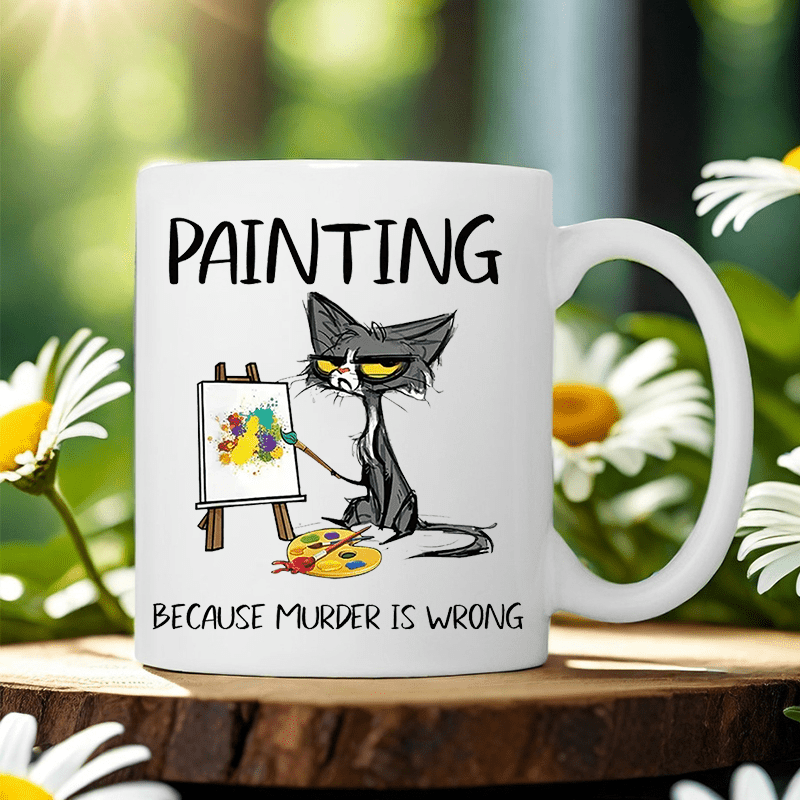 Painting Because Murder Is Wro - огляд і ціна Coffee Tea Wrong