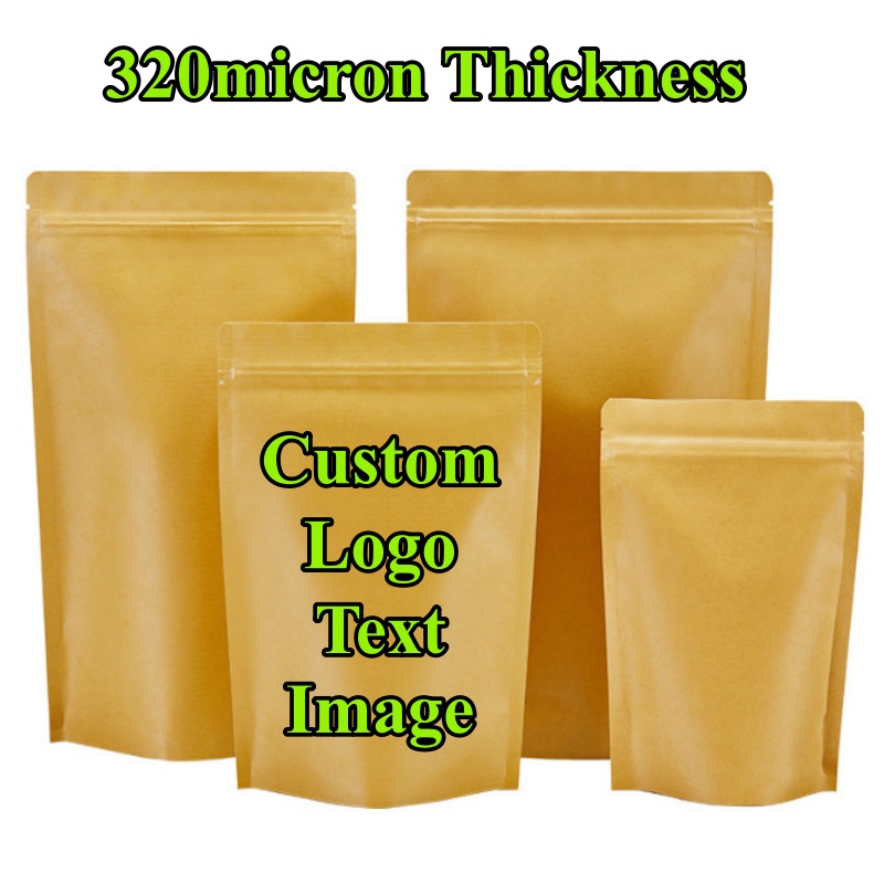 100PCS Stand-up Kraft Paper Fo - огляд і ціна Coffee Tea House
