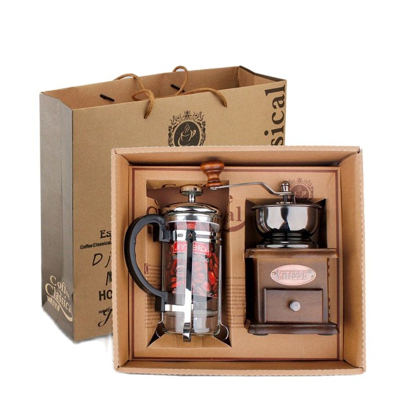 Coffee Pot Coffee Grinder Set  - огляд і ціна French Press Glass
