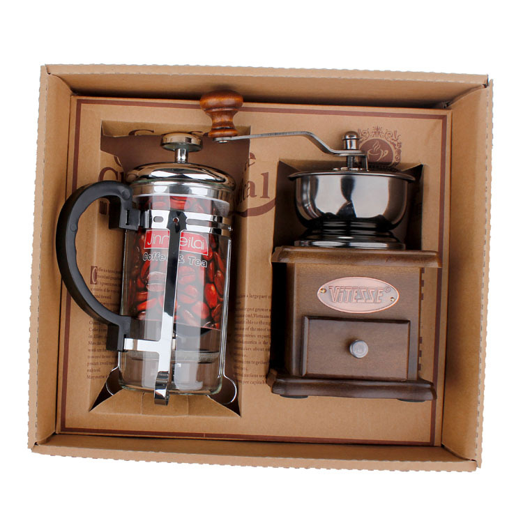 Coffee Pot Coffee Grinder Set  - огляд і ціна French Press Glass