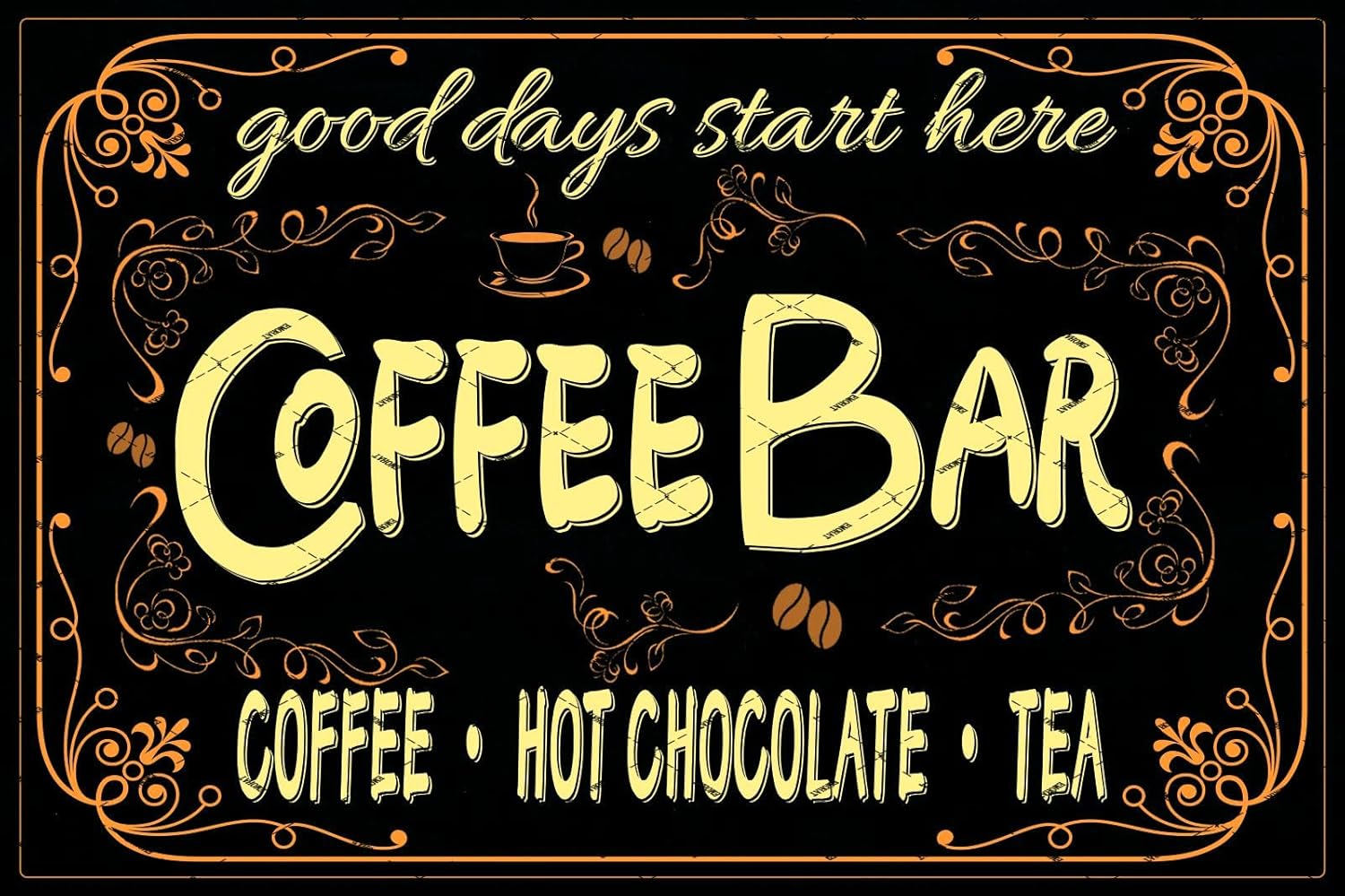 EMOHAT Coffee Bar Sign Hot Cho - огляд і ціна Coffee Tea Poster