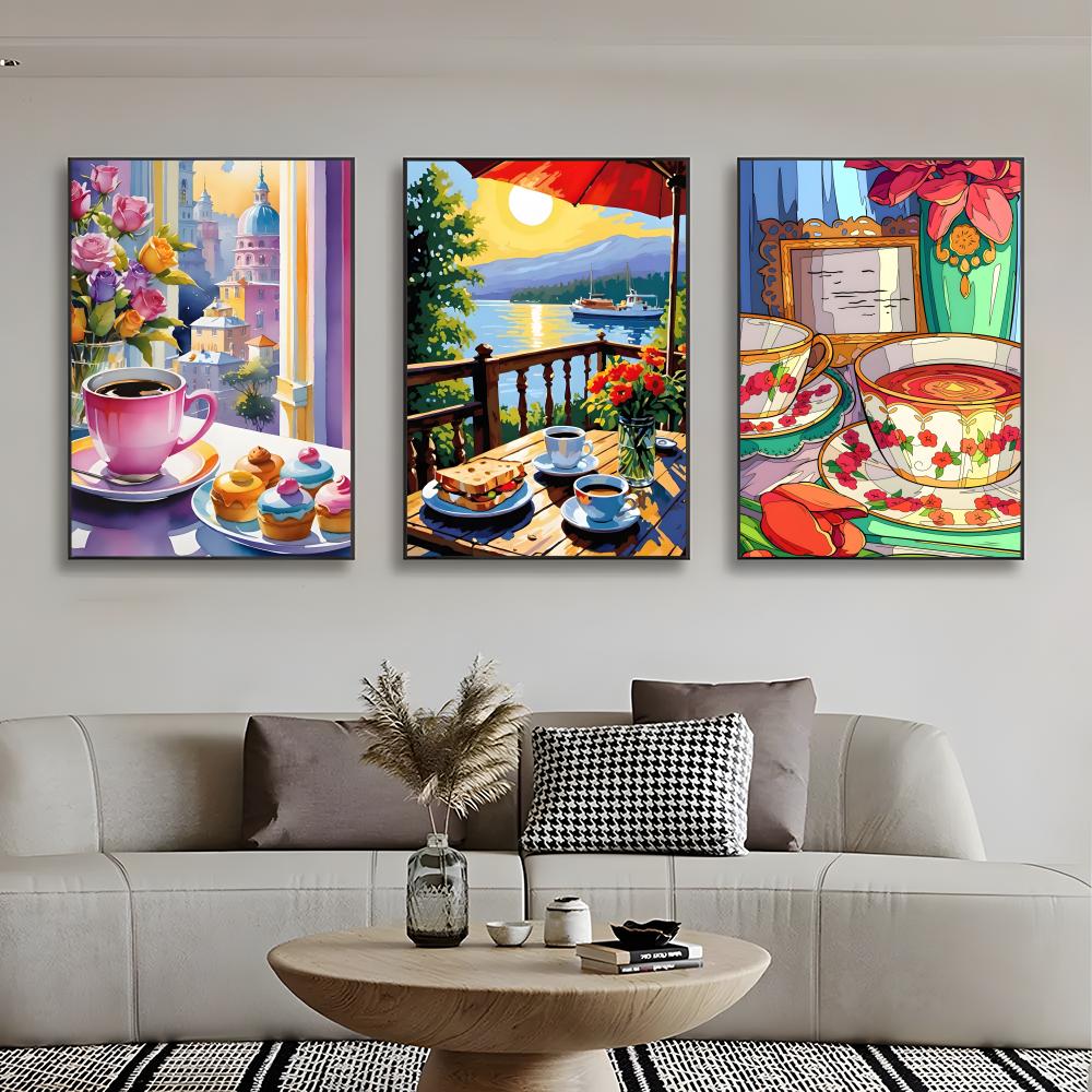 Sweet Cozy Delicate Art A-Afte - огляд і ціна Coffee Tea Poster