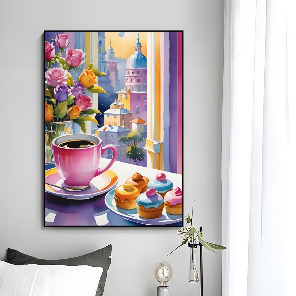 Sweet Cozy Delicate Art A-Afte - огляд і ціна Coffee Tea Poster