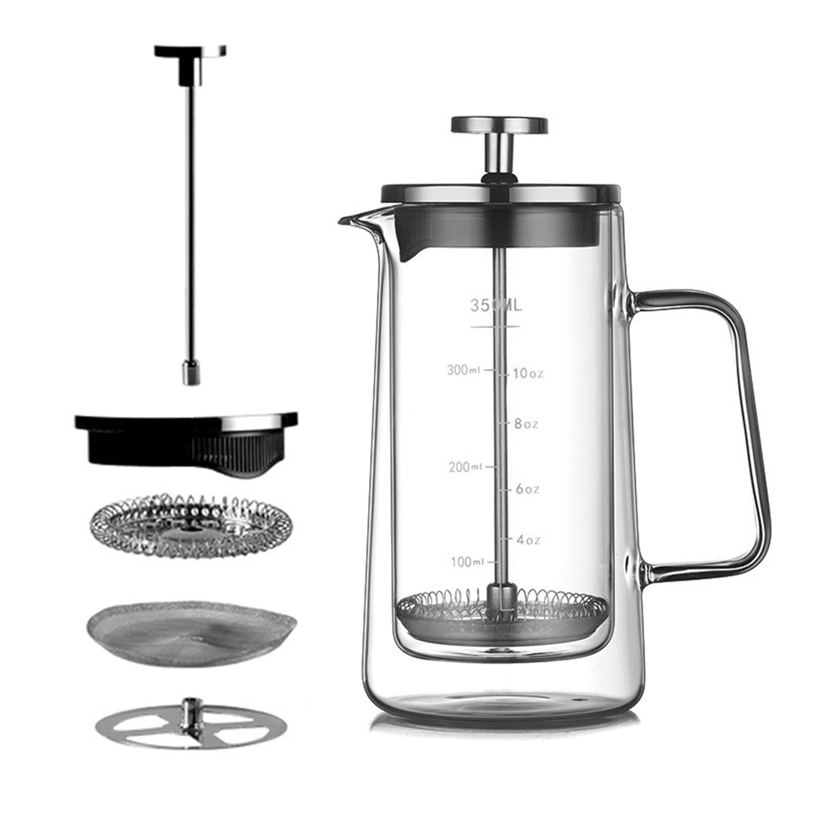 Double Layers French Press Pot - огляд і ціна French Press Glass