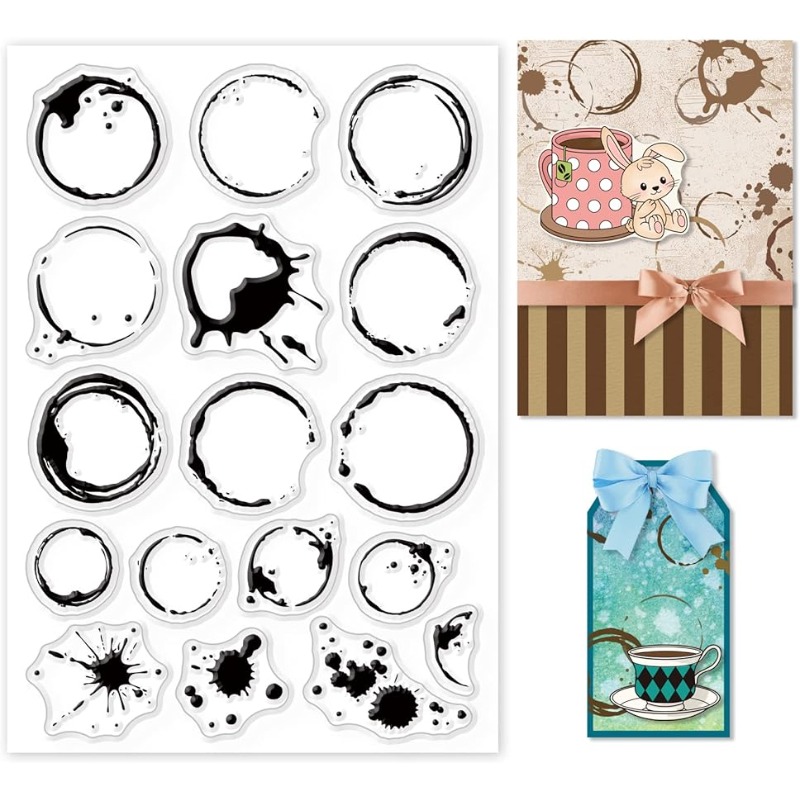 1Sheet Tea Stains Clear Stamp  - огляд і ціна Coffee X Tea