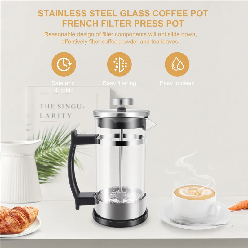 Coffee French Press Pot With F - огляд і ціна French Press Glass