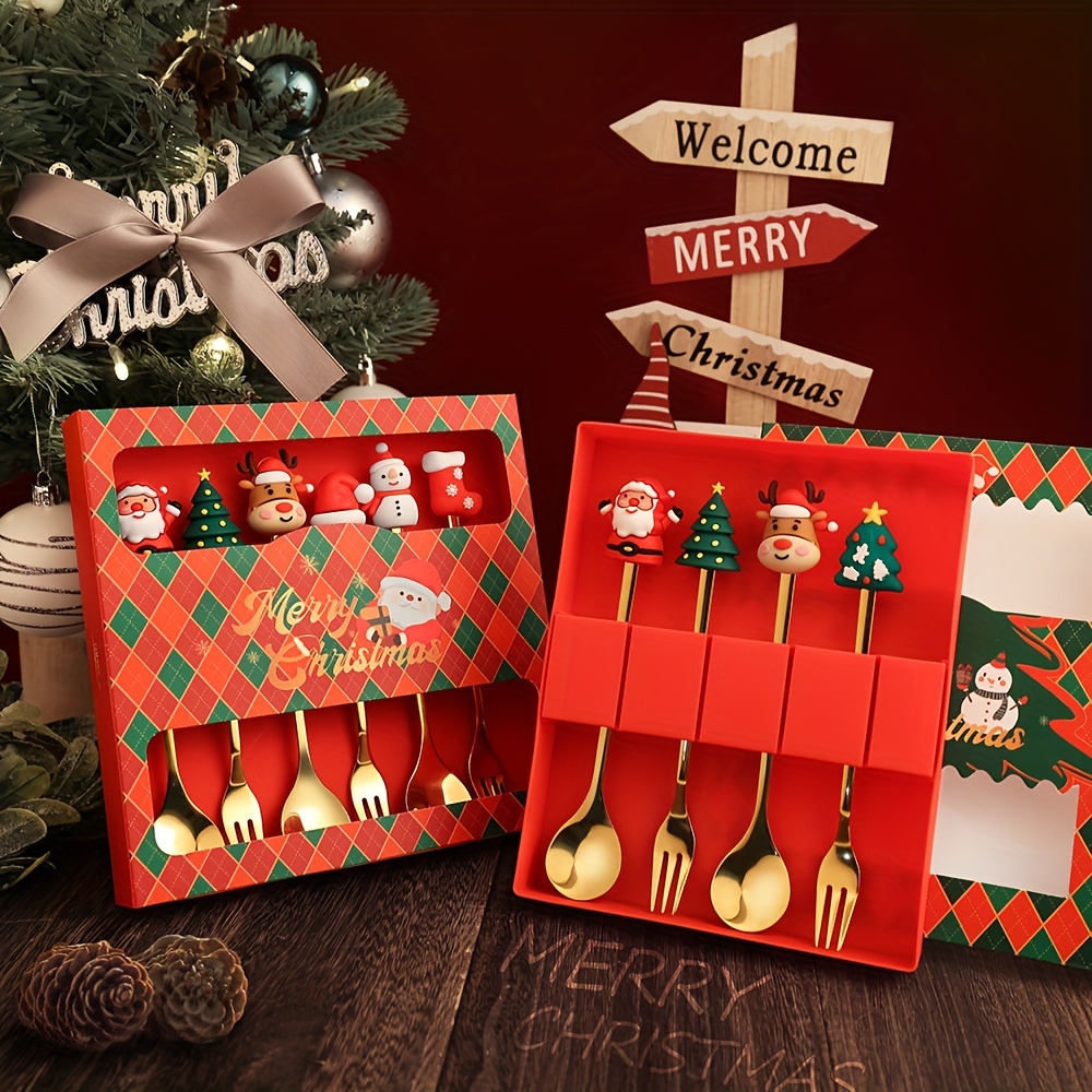 1Set Creative Christmas Fork A - огляд і ціна Coffee Tea House